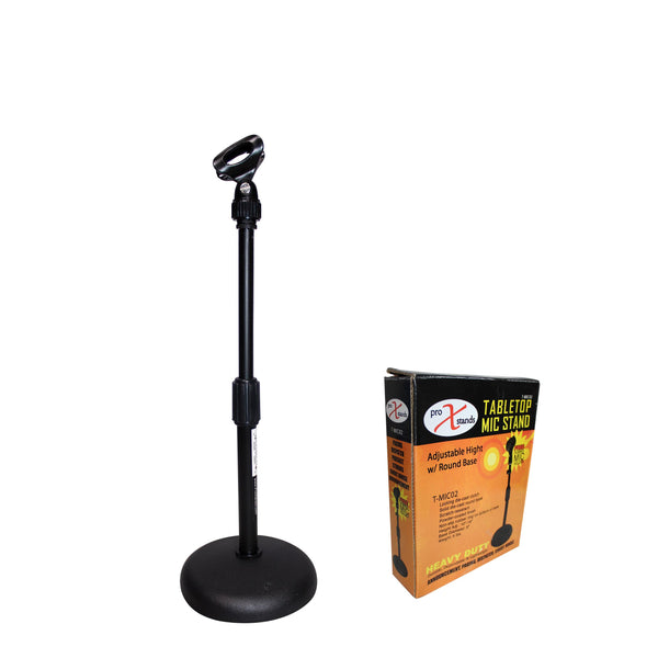 Desktop Microphone Stand  with 6" Round Base