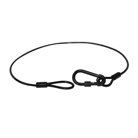 30" Black Safety Cable
