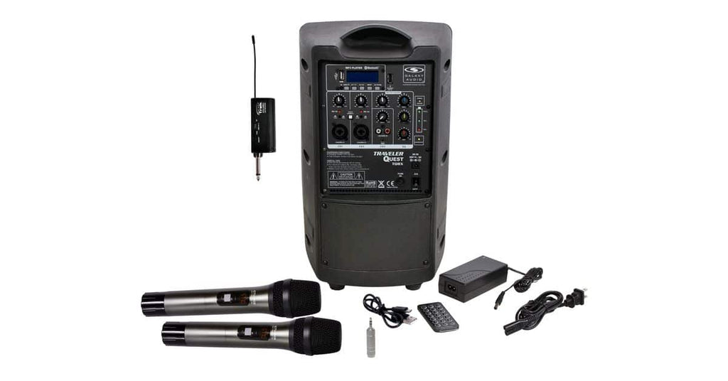 TQ8X Battery Powered PA with Wireless Mics (1 HH, 1 Headset) - OPEN BOX