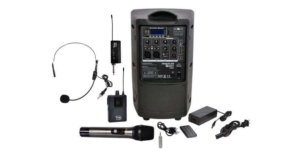 TQ8X Battery Powered PA with Wireless Mics (1 HH, 1 Headset) - OPEN BOX