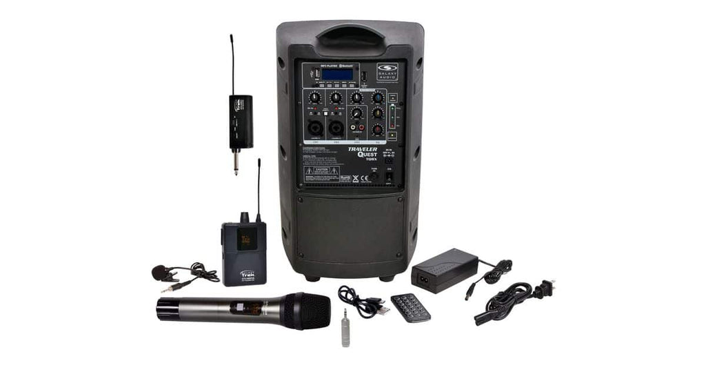 TQ8X Battery Powered PA with Wireless Mics (1 HH, 1 Headset) - OPEN BOX