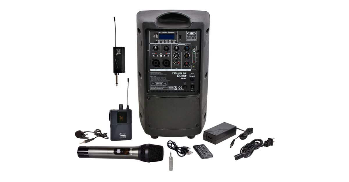 TQ8X Battery Powered PA with Wireless Mics (1 HH, 1 Headset) - OPEN BOX