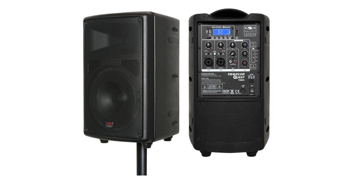 TQ8X Battery Powered PA with Wireless Mics (1 HH, 1 Headset) - OPEN BOX