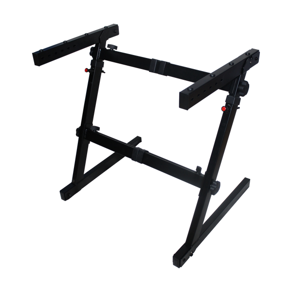 Heavy Duty Z-Stand Keyboard/Case Stand with Adjustable Width and Height