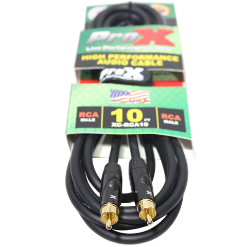 10 Ft. High Performance Audio Cable RCA to RCA