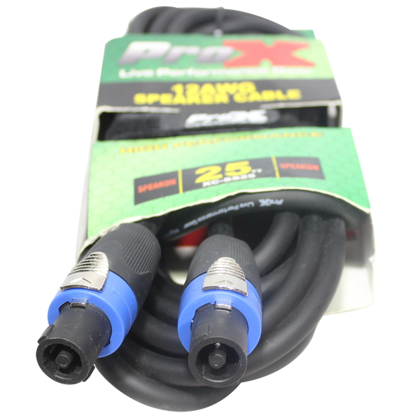 25 Ft. SpeakOn to SpeakOn 12AWG High Performance Speaker Cable