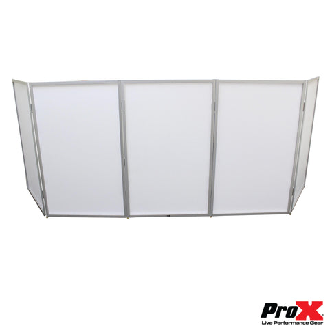 5 Panel Silver Frame DJ Facade W/ Stainless Quick Release 180 Deg Hinges