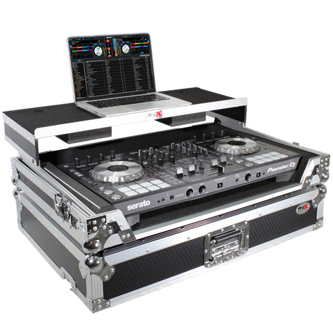 Flight Case - Universal for Medium to Large Size DJ Controllers W-Sliding Laptop Shelf