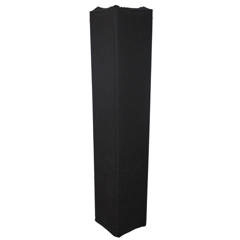 Black 8.20Ft 2.50M Lycra Cover Scrim Sleeve fits 12In. Quad Box Truss Segment