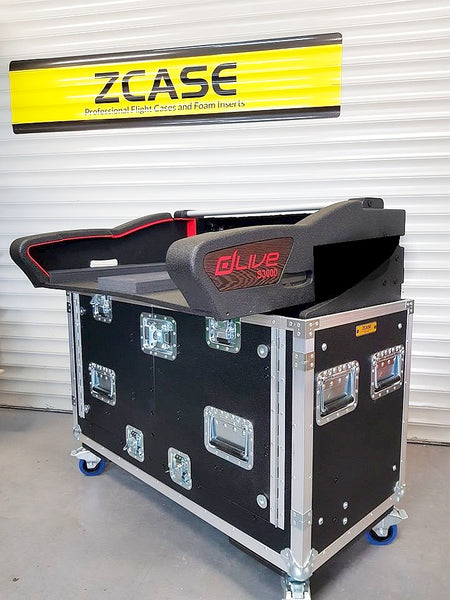 Flip-Ready Easy Detachable Retracting Hydraulic Lift Case for Allen and Heath DLive S3000 Console by ZCase® | Custom Order