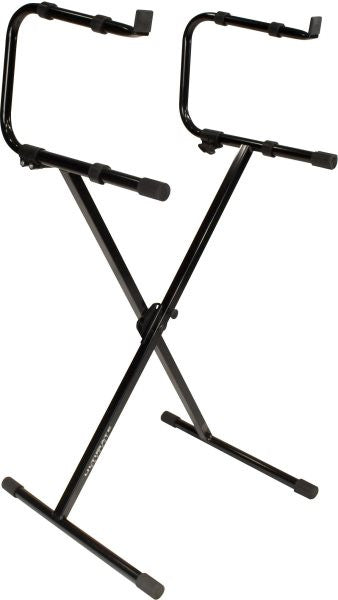 Ultimate Support IQ1200 IQ-1200 Single Brace X-Style Stand with 2nd Tier