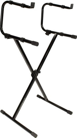 Ultimate Support IQ1200 IQ-1200 Single Brace X-Style Stand with 2nd Tier
