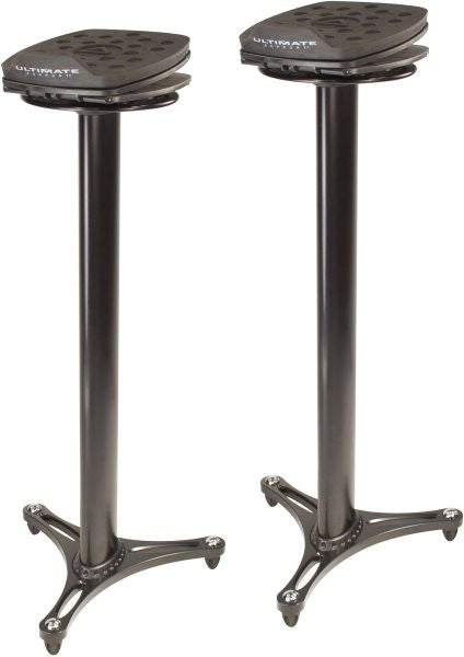 Ultimate Support MS100B MS-100 Studio Monitor Stand;  PAIR;  Black
