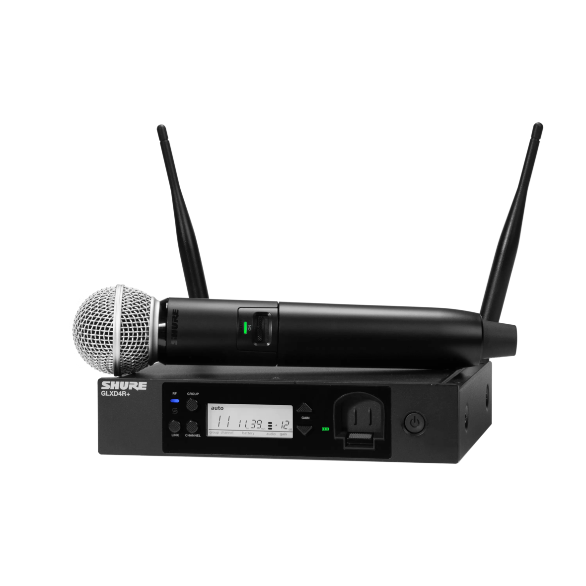 Shure GLXD24R+SM58 Digital Wireless Rack System with SM58® Vocal Microphone