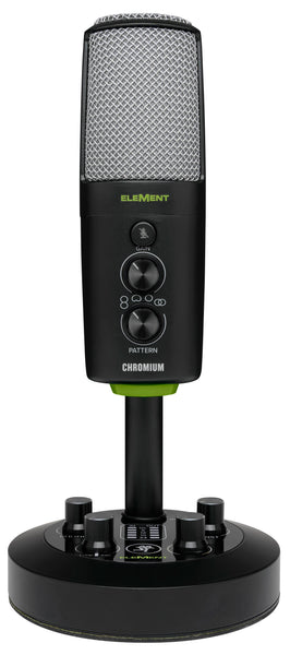 Chromium - Premium USB Condenser Microphone w/ Built-in 2-Channel Mixer