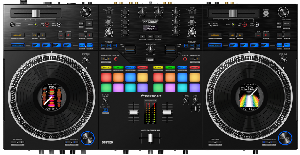 DDJ-REV7 Scratch-style 2-channel professional DJ controller for Serato DJ Pro (Black)