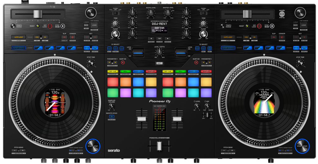 DDJ-REV7 - Scratch style 2-channel professional DJ controller for Serato DJ  Pro (Black)