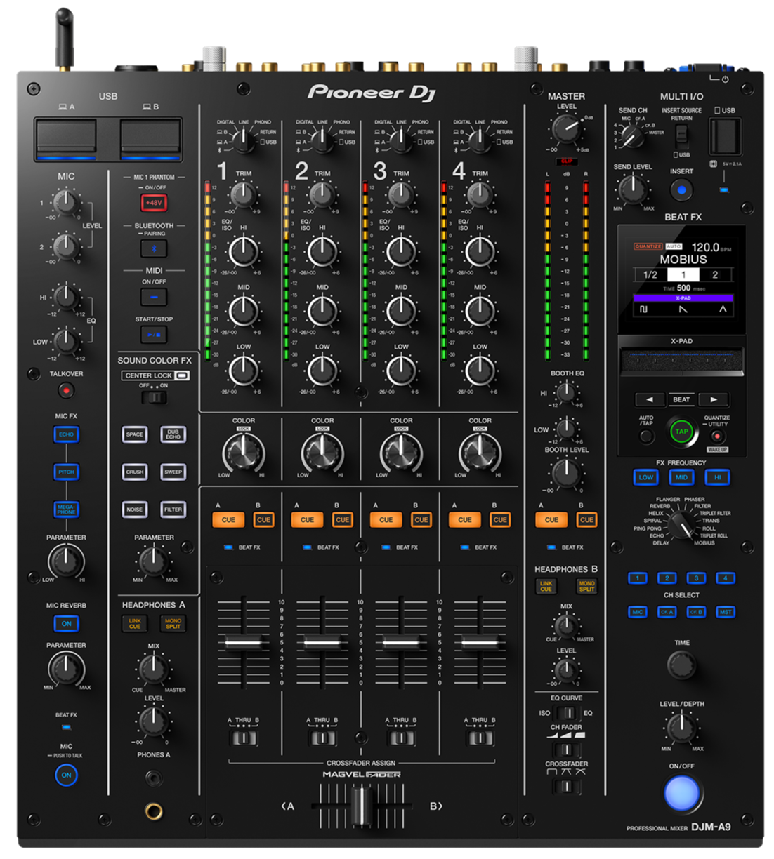 Pioneer DJ DJM-A9 4 channel professional DJ mixer
