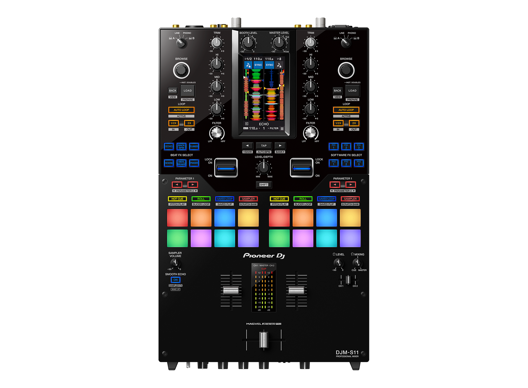 Pioneer DJM-S11 Professional scratch style 2-channel DJ mixer