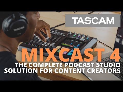 Tascam Mixcast 4 -Podcast Station with built-in Recorder/USB Interface