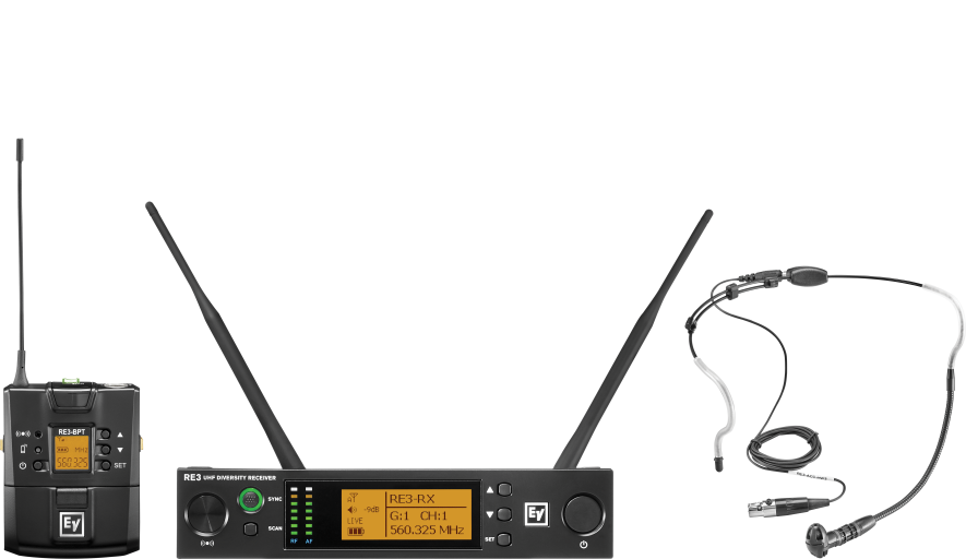 RE3-BPHW UHF Wireless Headworn Mic