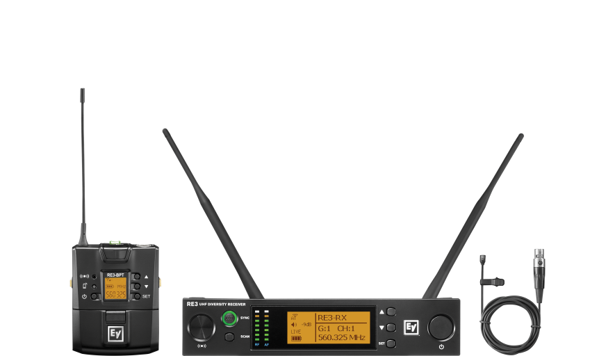 RE3-BPOL UHF Wireless Omni Lavalier Mic