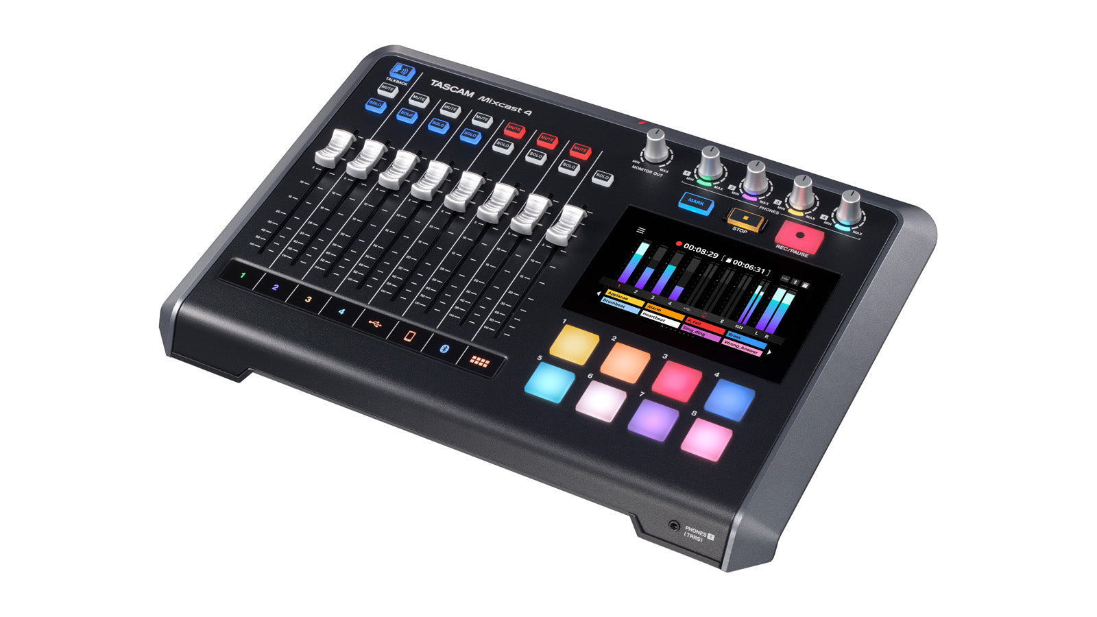Tascam Mixcast 4 -Podcast Station with built-in Recorder/USB Interface