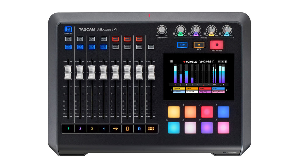 Tascam Mixcast 4 -Podcast Station with built-in Recorder/USB Interface