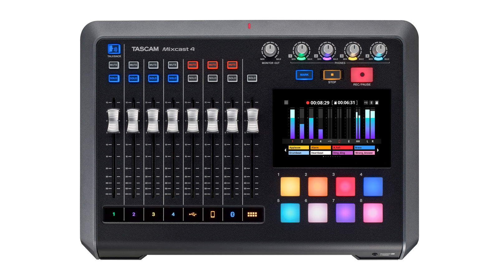 Tascam Mixcast 4 -Podcast Station with built-in Recorder/USB Interface