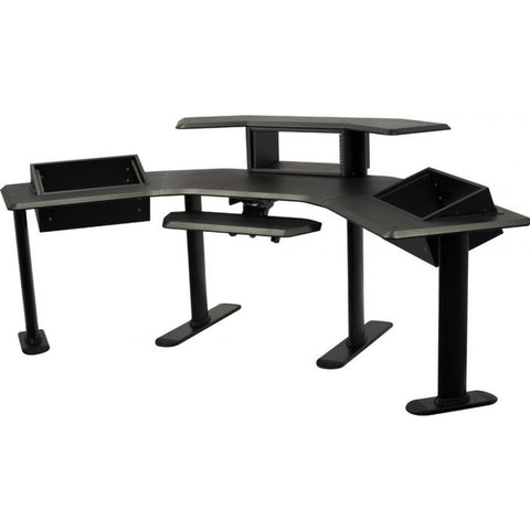 Ultimate Support Nucleus Series - Studio Desk, 2 x 24" extensions 6 space racks, Keyboard Tray - Image 1