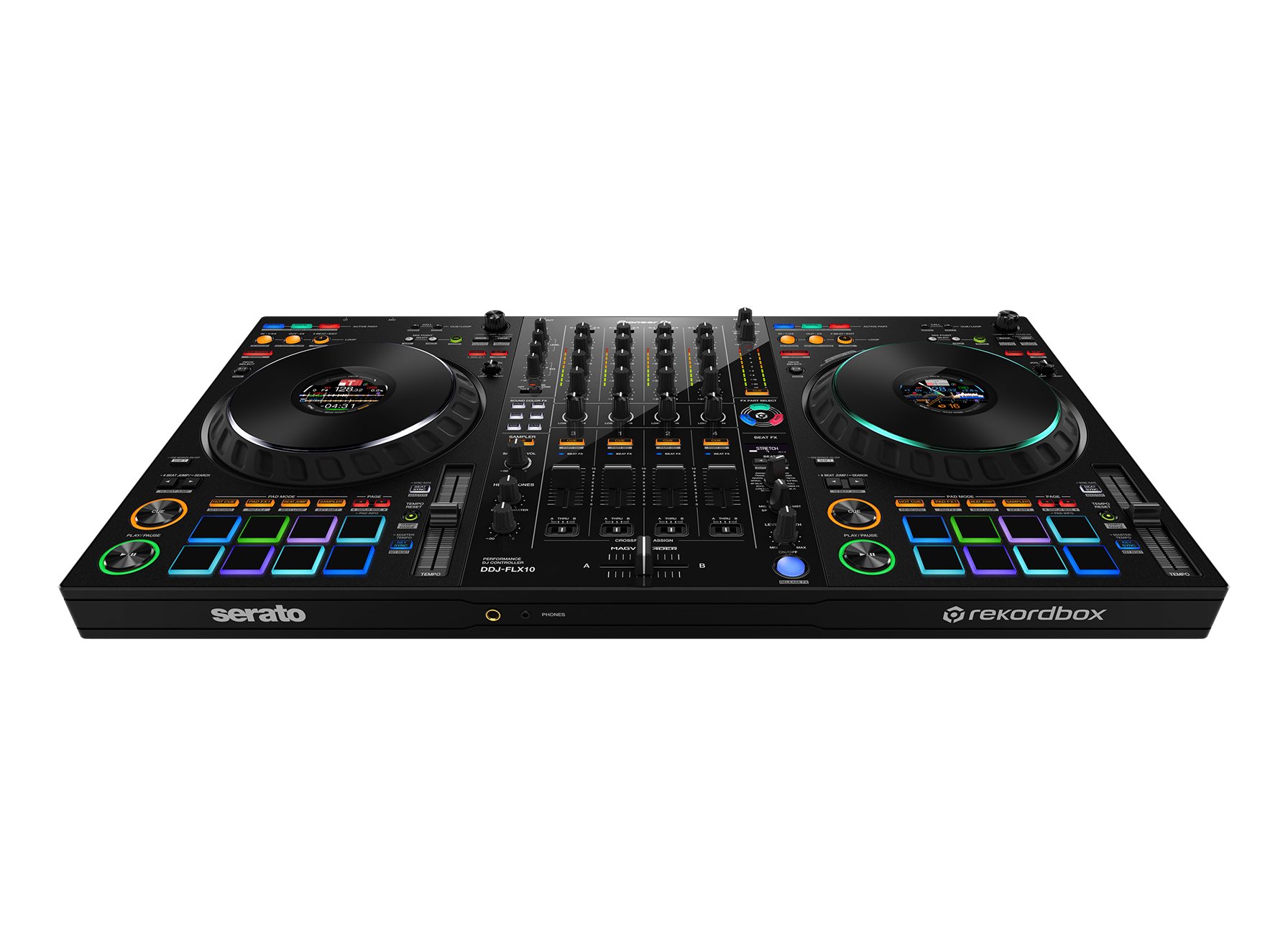 DDJ-FLX10 4 Deck USB DJ Control Surface (rekordbox DJ & Serato DJ Pro)