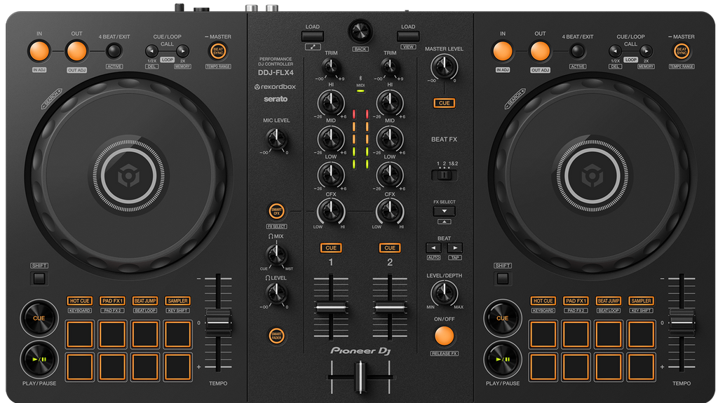 Pioneer DDJ-FLX4 2 Deck DJ Controller for rekordbox & serato DJ lite