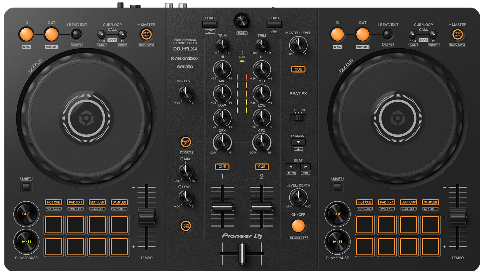 Pioneer DDJ-FLX4 2 Deck DJ Controller for rekordbox & serato DJ lite
