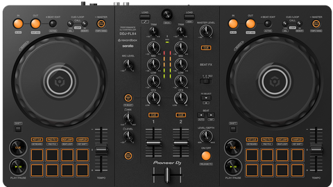 Pioneer DDJ-FLX4 2 Deck DJ Controller for rekordbox & serato DJ lite