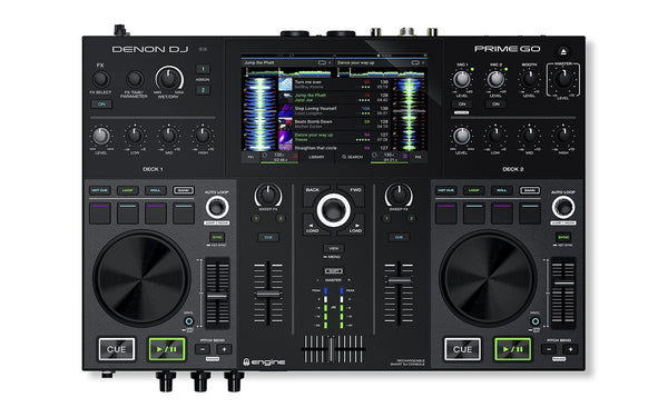 Denon DJ Prime Go - 2 Deck Rechargeable Smart DJ Console with 7" Touchscreen