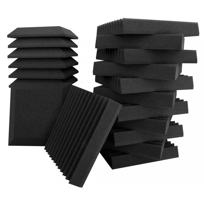 Ultimate Support Studio Bundle II Bevel and Wedge-style Professional Studio Foam - QTY 24 Mix - Image 1